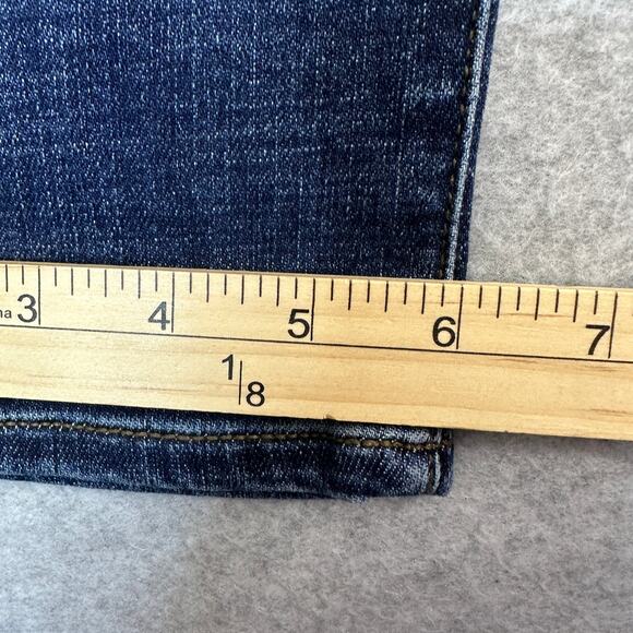 Daze Denim Jean SZ 26 Dark Wash Bestie Repreve Lovergirl Mid Rise Roller Stretch - Picture 16 of 16